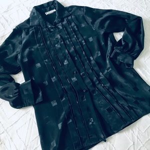 Vintage Black Blouse